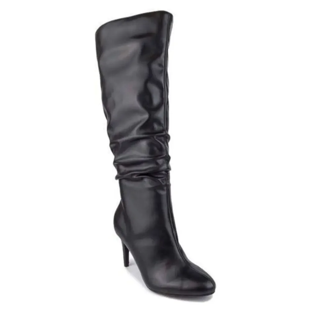 Sugar Women’s Stealth Dress Boot Pointed Heel and Scrunch Size 6 NEW # box 51
